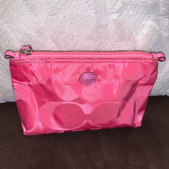 Coach Handbags - Pink Coach Cosmetics Bag